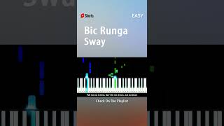 Bic Runga - Sway - EASY Piano TUTORIAL by Piano Fun Play #youtubeshorts #shorts