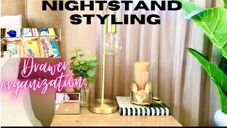 HOW I STYLED MY NIGHTSTAND | BEDSIDE TABLE | DRAWER ORGANIZATION | HOME DECOR