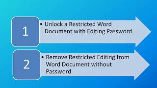 How to Unlock a Restricted Word Document with or without the Password