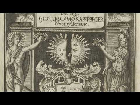 Giovanni Girolamo Kapsberger - Toccata No  1 (1611) (Hopkinson Smith)