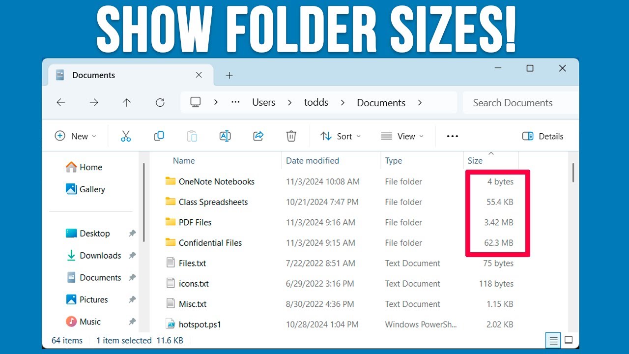 How to Make File Explorer Show Folder Sizes in Windows