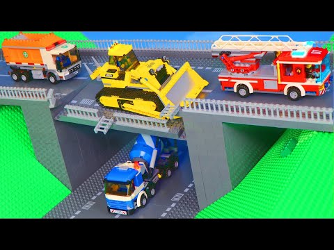 Bridge Construction Stories for Kids with Stop Motion