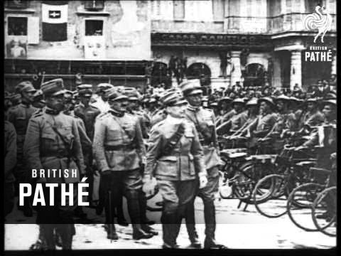 D'annunzio At Fiume Aka Italian Army Review At Fiume (1920)