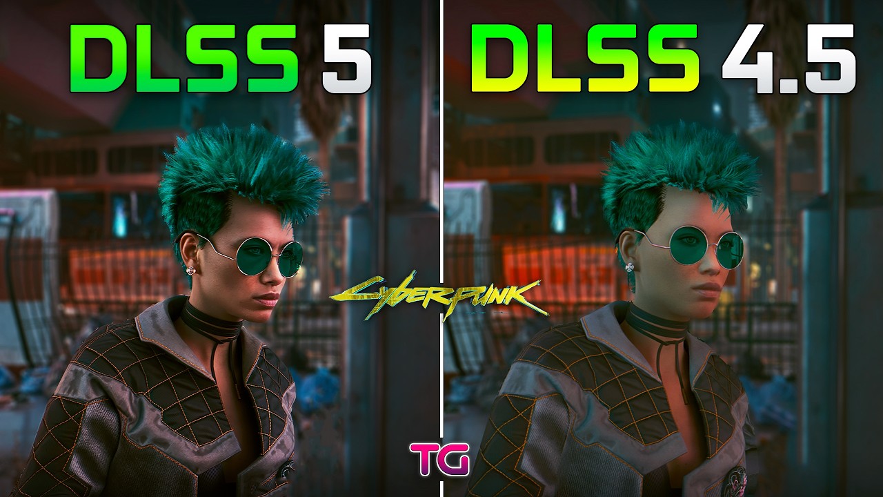 DLSS 5 vs DLSS 4.5 in Cyberpunk 2077 - Graphics & Performance Comparison