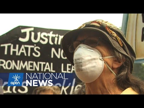 Water protectors have a message for Trudeau | APTN News