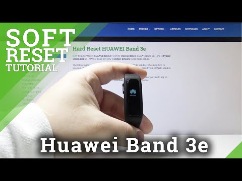 How to Soft Reset Huawei Band 3e - Reboot Watch