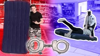 MATTRESS SLIP N SLIDE IN THE MALL! (COPS CALLED)