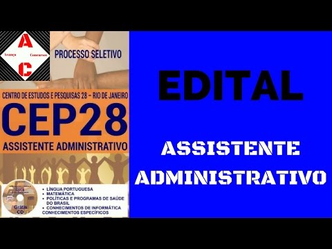 Apostila Concurso CEP 28-RJ 2017 - Assistente Administrativo