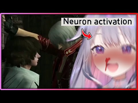 [ENG SUB/Hololive] Biboo's neurons activated by Dante's Kabedon