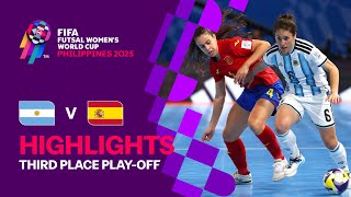 Argentina vs Spain | Third Place Play-off | Highlights | FIFA Futsal Women's World Cup 2025™
