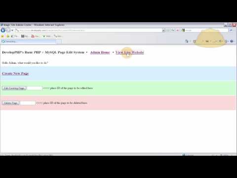Part 7 How to Build PHP and MySQL CMS Website Software