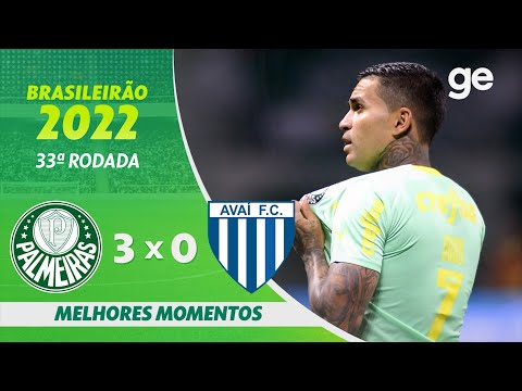 Gols e lances de Palmeiras x Avaí