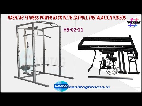 Hashtag fitness power rack with lat pull down installation video