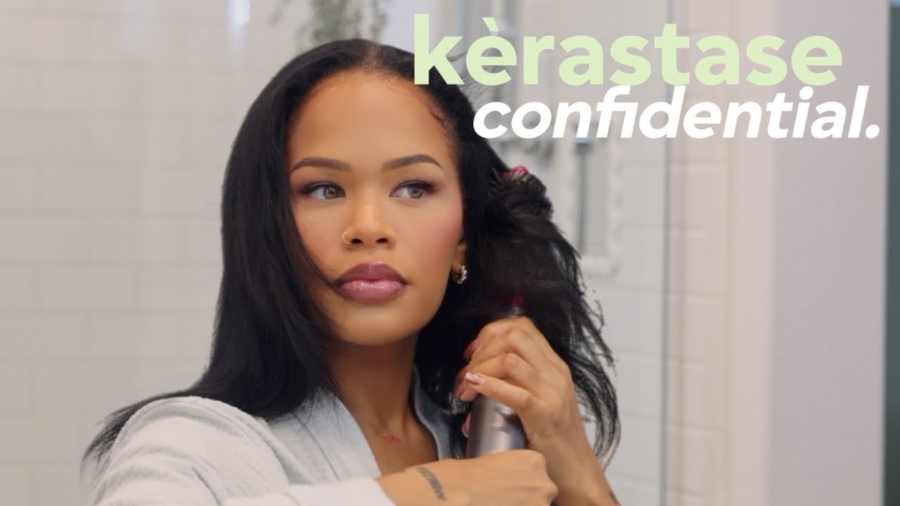 kérastase confidential, how I blow out & style my hair | arnellarmon