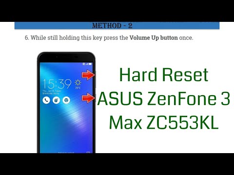 HARD RESET ASUS ZenFone 3 Max ZC553KL