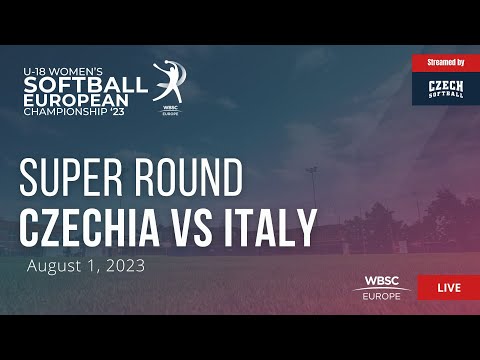 64 U-18 Women's Softball European Championship: Czechia VS Italy