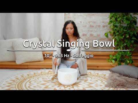 10" Solfeggio Crystal Singing Bowl, 963 Hz - SOLCSB10-963 - Meinl Sonic Energy