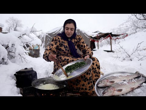 Amazing Ash-Cooked Fish Recipe at Nomadic Camp (Rural Cuisine)