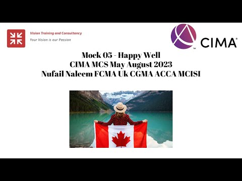Mock 05 Happy well CIMA MCS May August 2023 Nufail FCMA