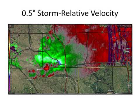 Storm Relative Velocity Radar Loop - August 19, 2017