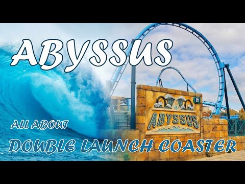ABYSSUS Double Launch Coaster - Energylandia - insane rollercoaster in Aqualantis zone, Amusement