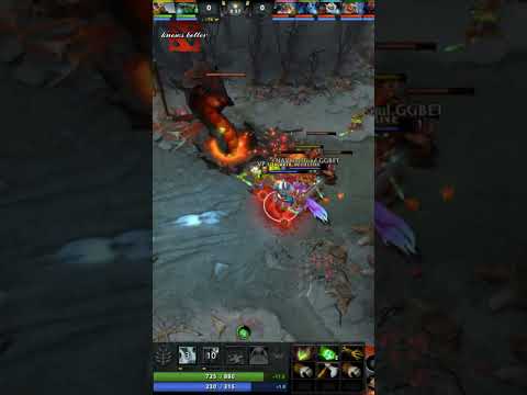 Crazy play by Squad1x - body blocking Riki to deny last hit #dota2clips #dota2 #dota2shorts #shorts