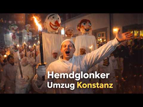 Hemdglonker Umzug in Konstanz, Germany 🔥 | Schmotziger Dunschtig 2026|Niederburg