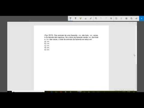 QUESTÃO FGV 2015 PORCENTAGEM
