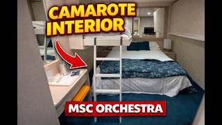 Así es un CAMAROTE INTERIOR en el MSC Orchestra 🚢