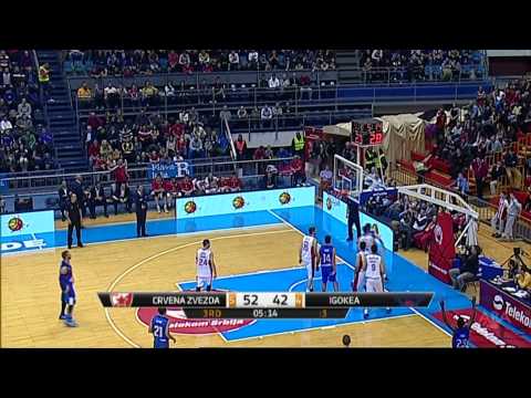 ABA Liga 2014/15, Round 12 match: Crvena zvezda Telekom - Igokea (15.12.2014)
