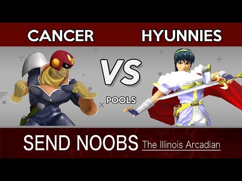 Cancer (Captain Falcon) vs Hyunnies (Marth) - Send Noobs Arcadian Pools