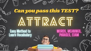 Attract Synonym words | Improve Vocabulary, Grammar & Reading Skills.