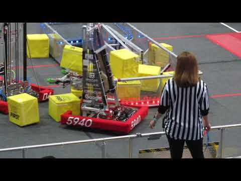 FIRST FRC Sacramento Regional 2018 - Team 5940 Qual 10 (Climbing with 1323) Video