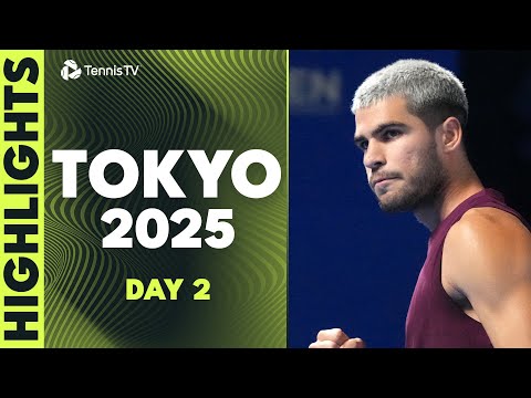 Alcaraz Faces Baez; Fritz, Ruud, Rune & Korda In Action | Tokyo 2025 Day 2 Highlights