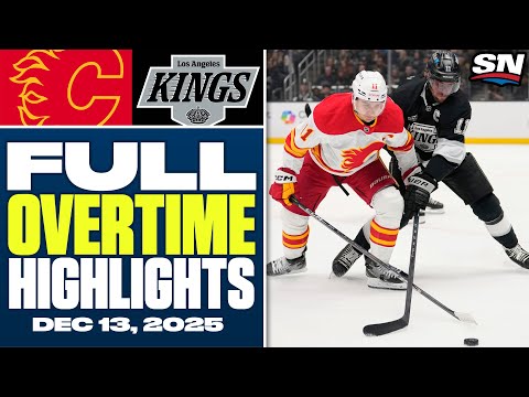 Calgary Flames at Los Angeles Kings | FULL Overtime Highlights - December 13, 2025