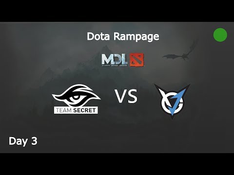 Dota 2 Secrets vs VGJ Storm Game Live Day 3 Game 2