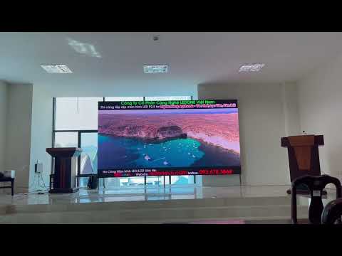 Ngân hàng Agribank Lục Yên - Yên Bái | Ledone thi công dự án thầu màn hình LED P2.5 phòng Hội trường