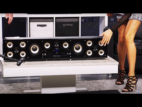 Anne-Kathrin Kosch zeigt die TV-Soundbar der Superlative bei PEARL TV