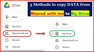 3 Methods to copy files and folders from Shared with me to My Drive