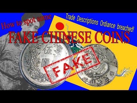Fake Chinese coins! How to tell if certain Chinese coins are fake.
