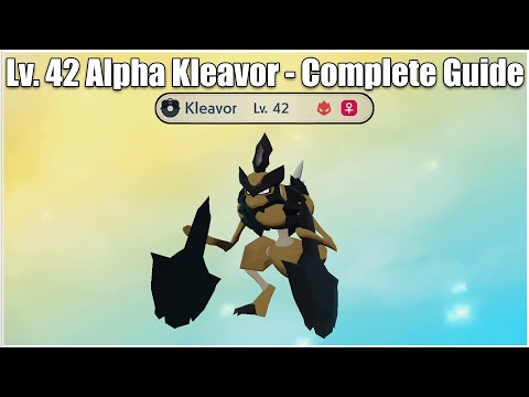 Pokemon Legends: Arceus - How to get Alpha Kleavor in First Area (Obsidian Fieldlands)