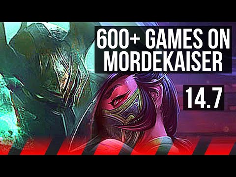 MORDEKAISER vs AKALI (TOP) | 5/1/3, 600+ games | KR Master | 14.7