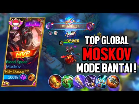 TOP GLOBAL MOSKOV GAMEPLAY 13 KILL SUPER LEGENDARY🔥 - MLBB