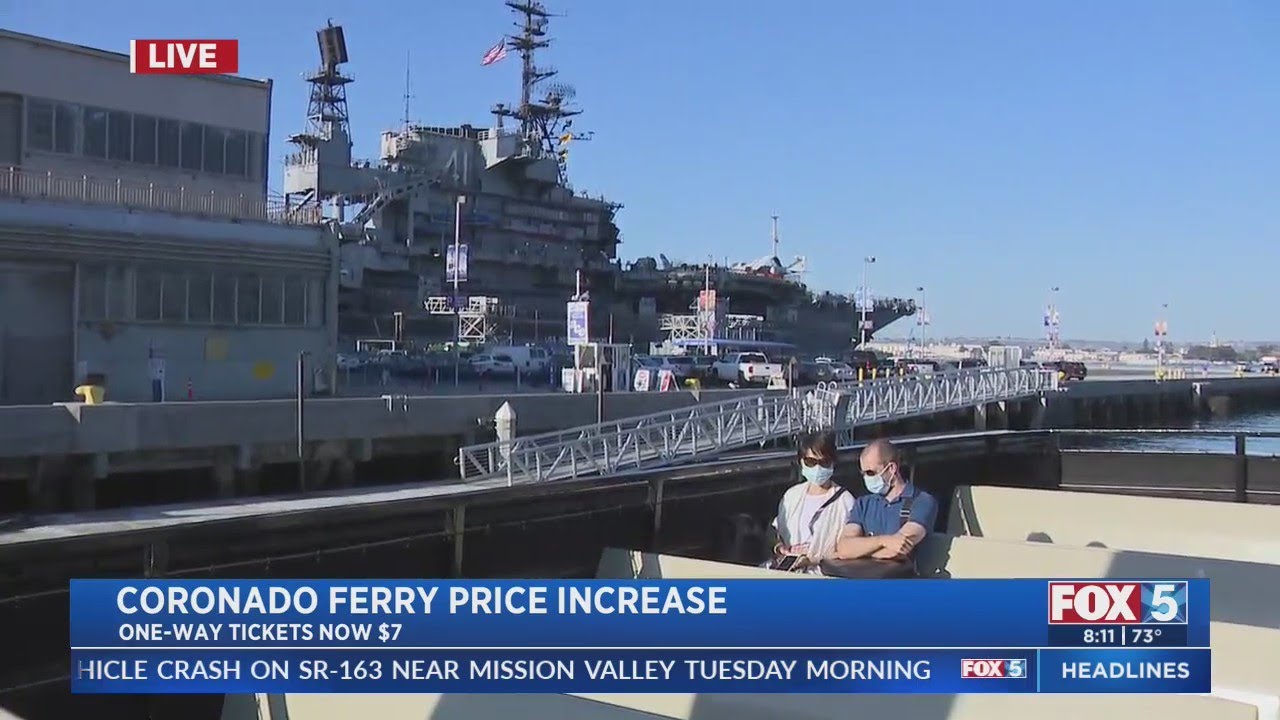 How much does it cost to take the Coronado ferry? Tipseri