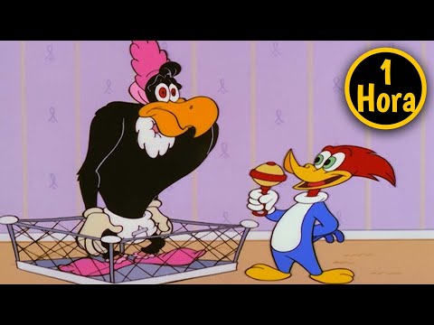 Pica-Pau | 1 Hora de Episódios Completos | A creche do Pica-Pau