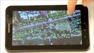preview picture of video 'myVR 3D mMap tech preview on Android Samsung Galaxy Tab'