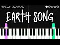 Michael Jackson Earth Song EASY Piano Tutorial