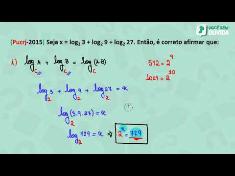 LOGARITMOS | PROPRIEDADES DOS LOGARITMOS | PUC-RJ 2015 | EXERCÍCIO 16