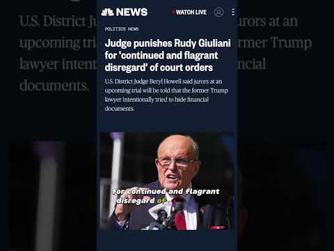 Rudy Giuliani's legal situation just went from bad to worse . . . much worse.