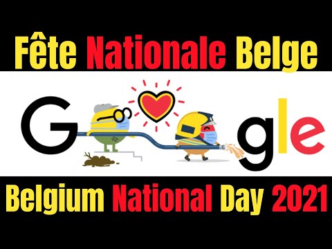 Belgium National Day || Belgium National Day 2021 - thank you to all our heroes! || Google Doodle